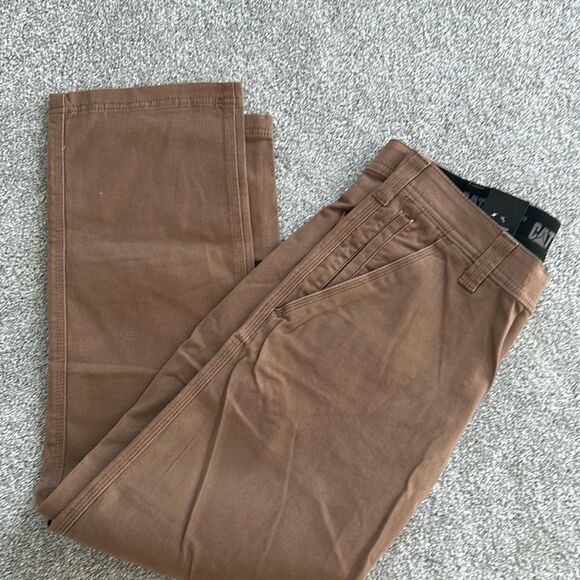CAT Caterpillar men Utility Pant Work Flex Waistband utility Brown, 32x29, NWT - Picture 7 of 7